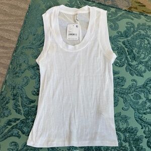 Free People Essential White Tank Top